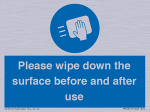 Please wipe down the surface before and after use